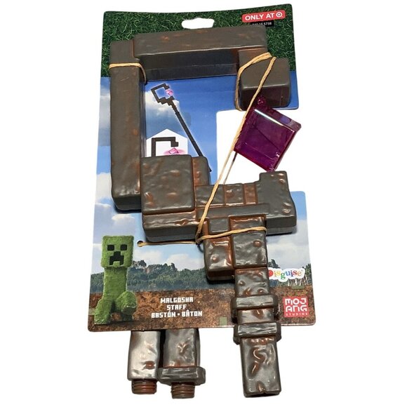 Minecraft Movie Malgosha Piglin Staff Costume Hand Held Prop Magic - Picture 2 of 5